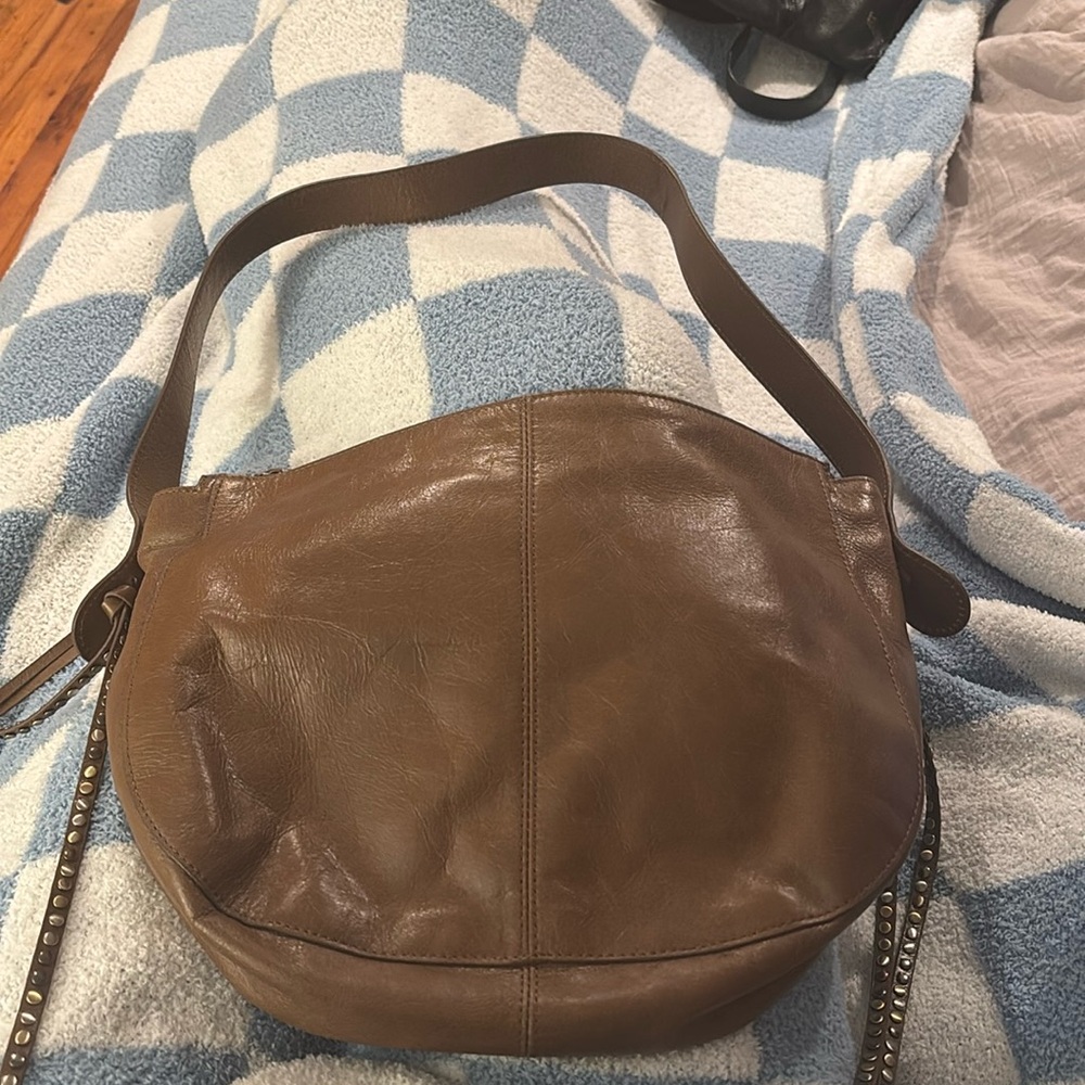 Women’s HOBO brown bag with dangles
